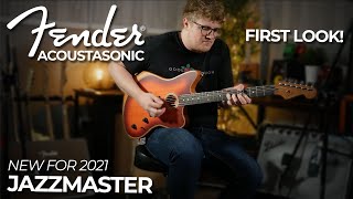 The NEW Fender Acoustasonic Jazzmaster  All you need to know in 16 Minutes [upl. by Zetnwahs]