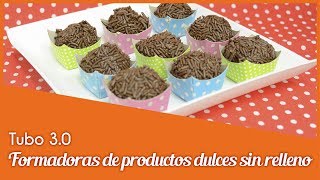 MÁQUINA EXTRUSORA DE DULCES Y TRUFAS Maxiform Tubo 30  Bandeja giratoria BRALYX [upl. by Aihsit120]