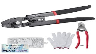 VEVOR Wire Rope Crimping Tool and Cutter Up To 22mm Wire Cable Review [upl. by Kizzie]