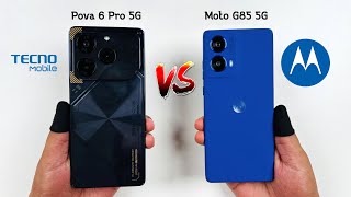 Tecno Pova 6 Pro 5G vs Motorola G85 5G Speed Test [upl. by Ennahtebazile]