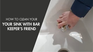 How to Clean Your Fireclay Sink with Bar Keeper’s Friend [upl. by Atteiram589]