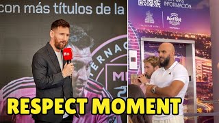 Humble MESSI also invited his bodyguard to the MARCA award  Respect Moment [upl. by Yendroc92]