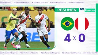 BRASIL vs PERÚ 40 RESUMEN Y GOLES DEL PARTIDO  FECHA 10  CLASIFICATORIAS 2026 🇧🇷⚽🇵🇪 [upl. by Leamhsi498]