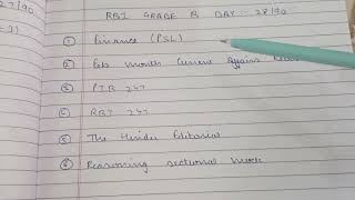 DAY2890 of RBI GRADE B PREPARATION [upl. by Daphne668]