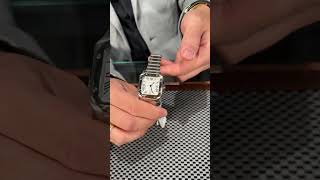 Cartier Santos De Cartier Medium Steel Mens Watch WSSA0010 Review  SwissWatchExpo [upl. by Sielen]