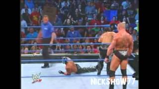 Rey Mysterio e Edge vs Brock Lesnar e Tajiri 10102002 [upl. by Eelanna]