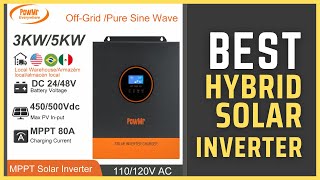 Best Hybrid Solar Inverter  PowMr 5000W 3000W Hybrid Power Inverter on ALIEXPRESS [upl. by Stesha]