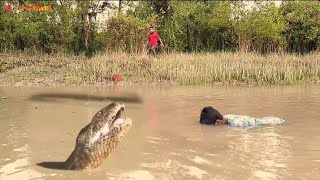 Anaconda attack fishing boy in water  Ataque de anaconda  fun made movie part 14 [upl. by Benita]