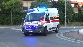 NewAmbulanza CRI Cesenatico in emergenza  Italian Red Cross ambulance in emergency [upl. by Akinar]