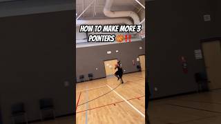 HOW TO MAKE MORE 3 POINTERS 🏀‼️👀 basketball basketballtraining 3pointers [upl. by Leanatan]