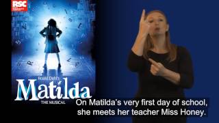 Matilda Synopsis in BSL [upl. by Kennan]