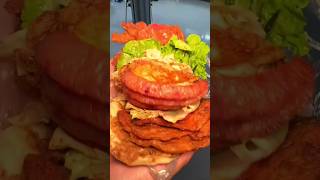 Ultimate spicy meats sandwich streetfood sandwich burger shortvideo shorts [upl. by Itsrik]