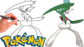 How To Draw GALLADE POKEMON 475  Generation 4 [upl. by Mattson]