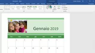 Come creare un calendario con Word [upl. by Athalee]