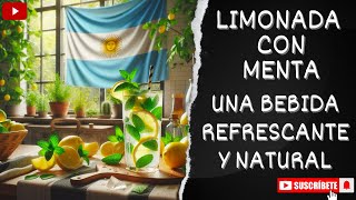 Receta refrescante de Limonada con menta 🍋🍃 [upl. by Starlene]