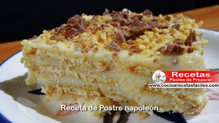 Receta de Postre Napoleón [upl. by Nysilla]