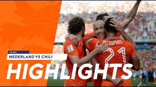 Highlights Nederland  Chili 23062014 WK 2014 [upl. by Petuu]