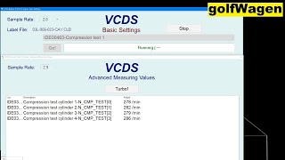 VCDS cylinder Compression Test [upl. by Akinna]