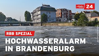 Brandenburg erwartet Hochwasser und steigende Pegel  rbb24 Spezial [upl. by Lenaj]