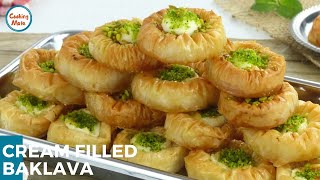 Cream Filled Baklava Recipe by Cooking Mate [upl. by Major]