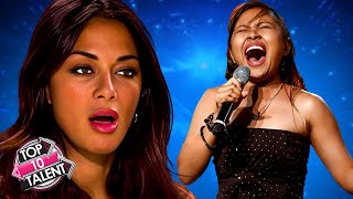 Top 10 BEST Filipino Singers On The World Stage AGT BGT American Idol and The X Factor [upl. by Gilligan]