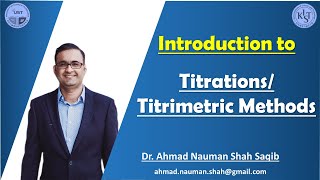 Introduction to Titrimetric AnalysisMethods In UrduHindi [upl. by Htilil]