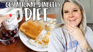 WHAT I EAT IN A DAY WITH GESTATIONAL DIABETES [upl. by Arihsat]