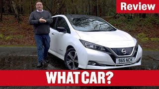 2019 Nissan Leaf Review – an electric car to make you switch  What Car [upl. by Thury]