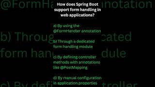 Spring boot interview questions [upl. by Janna]