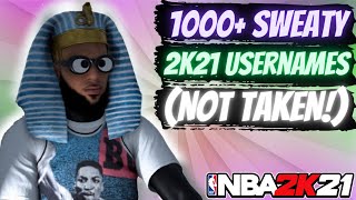 1000 Sweaty 2K Names TryhardCheeseNBA 2K21 Mypark GamerTags  Youtube Channel Names Not Taken [upl. by Aleksandr]