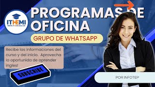 GRUPO DE PROGRAMAS DE OFICINA POR INFOTEP [upl. by Ailenroc654]