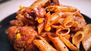 Chicken Masala Pasta Recipe Easy Pasta Recipe Dasguptas Nest [upl. by Oxford]