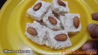 Coconut burfi recipe in tamilthengai burfi recipe in tamilDiwali SweetHow to make burfiDeepavali [upl. by Asinla166]