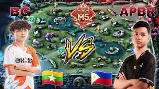 Bren Esports vs Burmese Ghouls Game 2 M5 Group Stage Day 1  Bg vs Bren Highlights Game 2 [upl. by Aryamo]