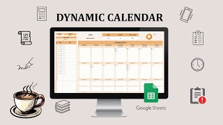 Dynamic Calendar Google Sheets [upl. by Mcnully174]