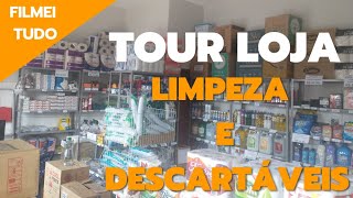 TOUR PELA LOJA DE LIMPEZA E DESCARTÁVEIS [upl. by Liggitt]