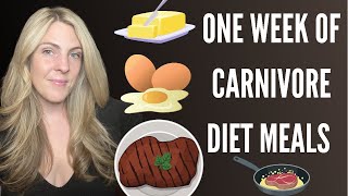 ONE WEEK OF CARNIVORE DIET MEALS Weight loss  Skin health amp Sleep [upl. by Yblok]