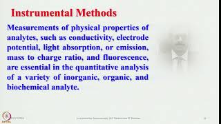 Week 1 Lecture 1  Various Analytical Techniques and their applications [upl. by Immat]