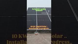 10 KW Ongrid Solar Power Plant Installation in progress [upl. by Chlori]