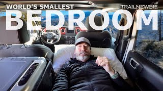 The ART of SLEEPING in YOUR VEHICLE  The PERFECT BEDROOM for Overlanding amp Stealth Camping DIY [upl. by Hastie]