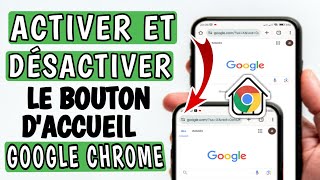 Comment activer ou désactiver le bouton daccueil sur le navigateur Google Chrome [upl. by Stevena]