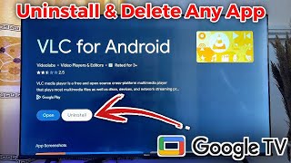 Google TV How to Uninstall and Delete Apps [upl. by Leonid]