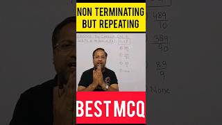 Non Terminating Repeating Decimal  Number System Class 9  class9 mcq shorts [upl. by Eceela]