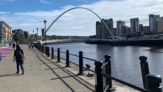 Newcastle Quayside walk around September 2024 [upl. by Elynad]