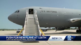 128th Wing competes to host KC46 tanker shown in Milwaukee Air Show [upl. by Tali860]