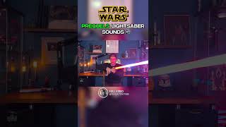 Star Wars PREQUELS Lightsaber Sounds  Count Dooku amp Yoda [upl. by Atsirak]