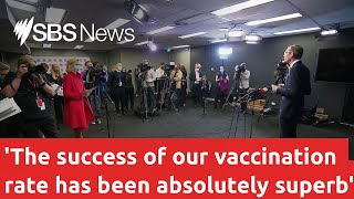 NSW COVID19 rules could ease further next week as it approaches vaccine target I SBS News [upl. by Arinayed644]