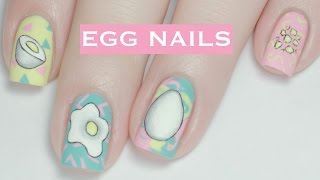 90s EGGcellence  Egg Nail Art [upl. by Akihsat610]