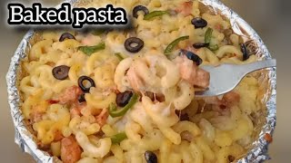 Baked pasta without oven  pasta kaise banate hain  how to make pasta at home easy [upl. by Yrallam419]