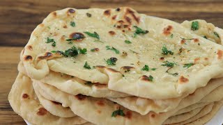 Garlic Naan Bread Recipe How to Make Naan Bread [upl. by Charis249]